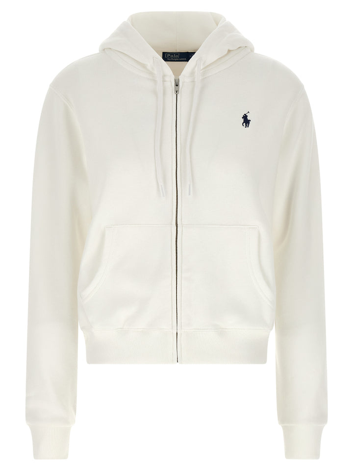Polo Ralph Lauren Logo Embroidery Hoodie Sweatshirt - White | eef026292f3cfcf3b7f7ddb49ccbc1923c380b5e