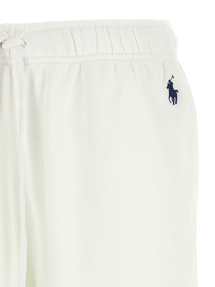 Polo Ralph Lauren Logo Embroidery Joggers Pants - White | 11360a37788be0b5d3e995edd8e4bcbba29c5f36