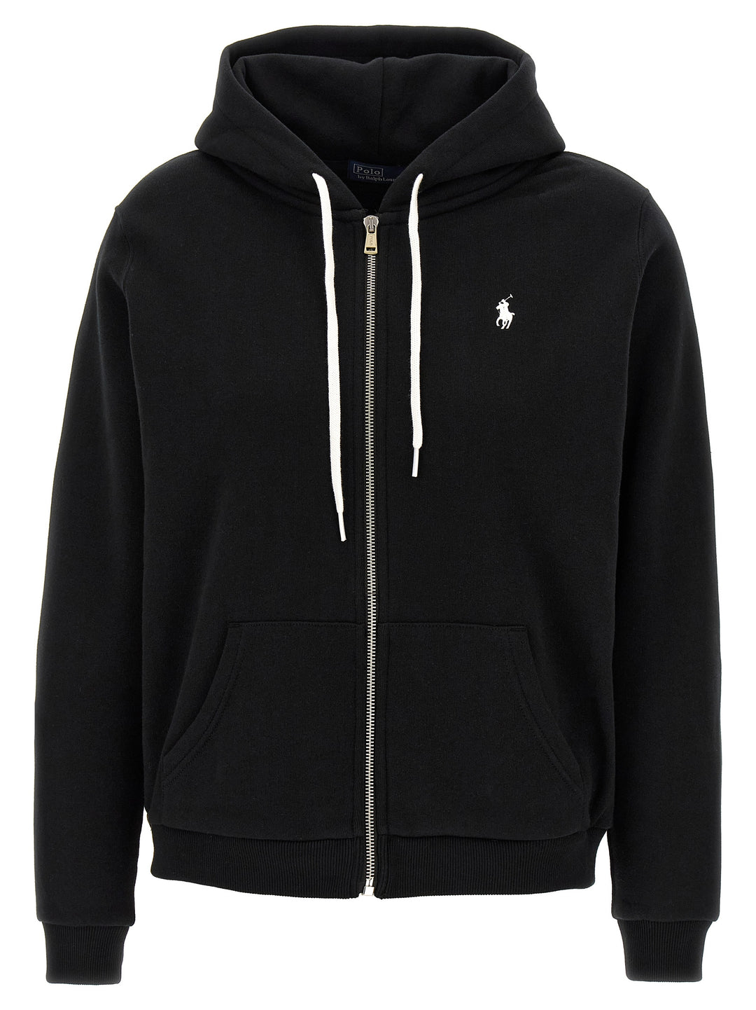 Polo Ralph Lauren Zipped Hoodie Sweatshirt - Black | ab8c0730e743012005236fb50ad946ac9f4dff42