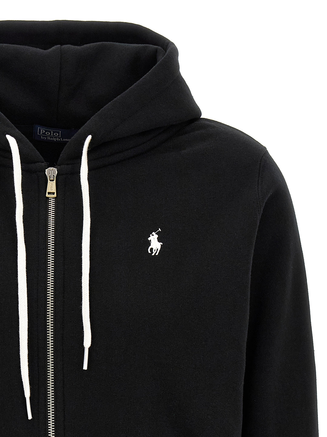 Polo Ralph Lauren Zipped Hoodie Sweatshirt - Black | 4a4993241d73b278399305ece92a4b233b275684
