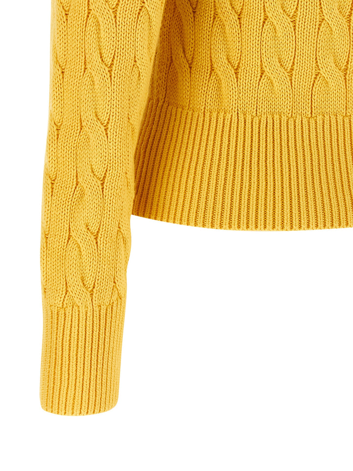 Polo Ralph Lauren Cotton Cable Cardigan Sweaters and Cardigans - Yellow | 6209a86aeff37b238664fbdd35b2088404415b64