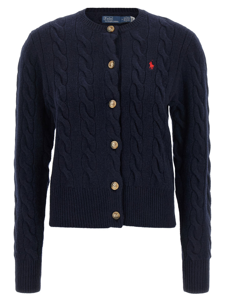 Polo Ralph Lauren Cable Knit Cardigan Sweaters and Cardigans - Blue | 01f66959fa90ab5a1ede4742ecdd1e14fe874b31