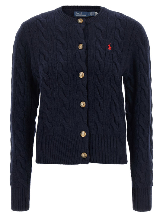 Cable Knit Cardigan Sweaters And Cardigans Blue