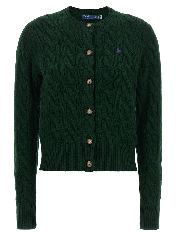 Polo Ralph Lauren Braided Cardigan Sweaters and Cardigans - Green | 5b07e9d6af51e69d74595455daf605da73bf60f1