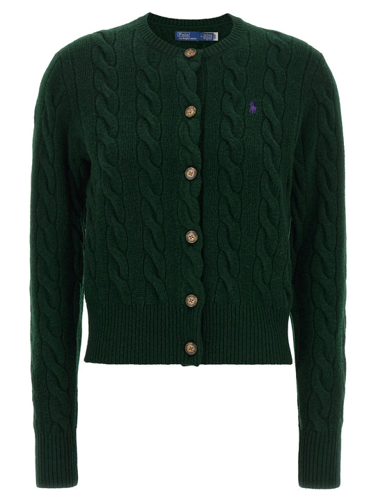 Braided Cardigan Sweaters And Cardigans Green