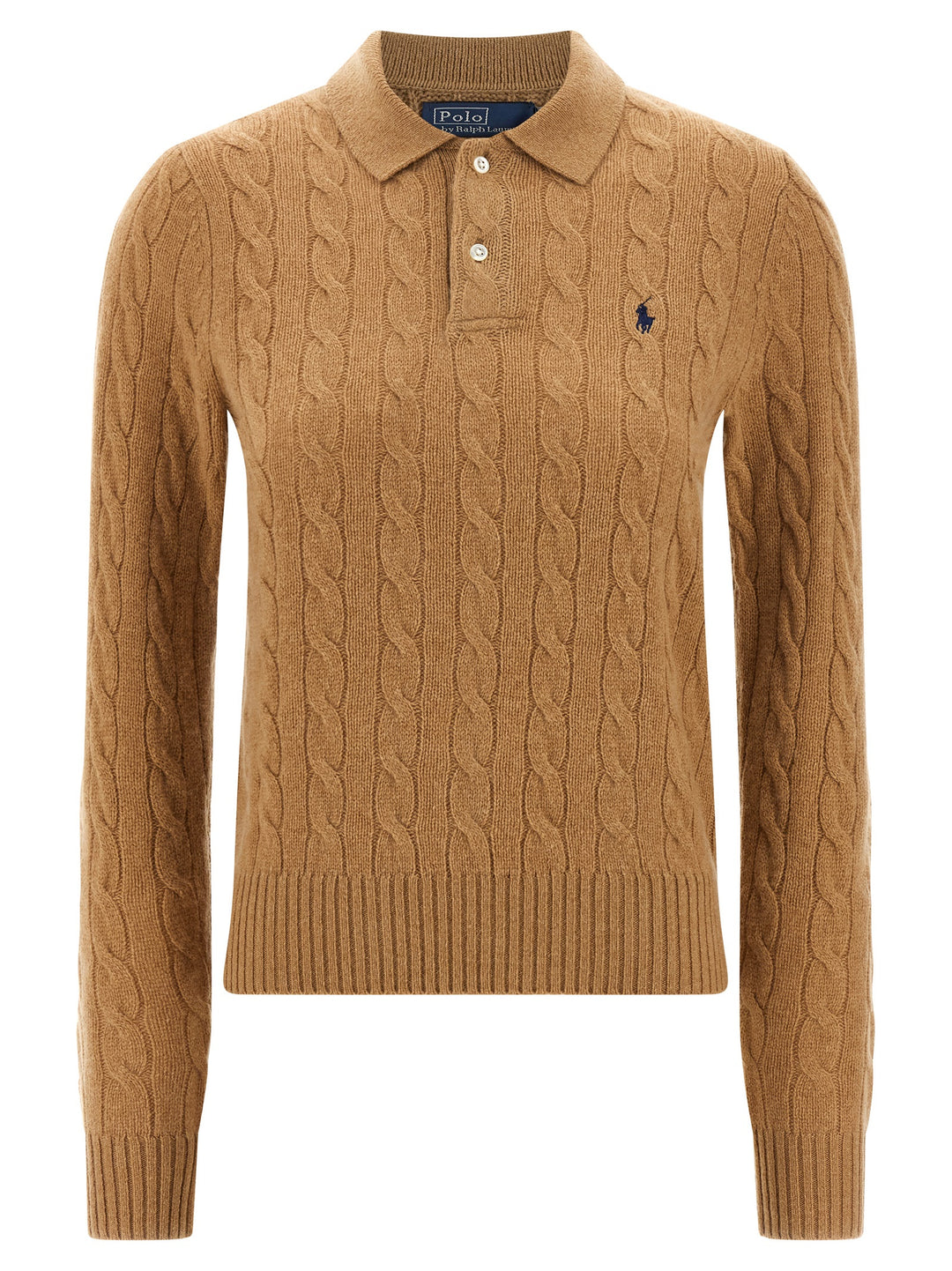 Polo Ralph Lauren Braided  Shirt Polo - Beige | 596f771d989ed744a4d5b24f56cf61a78349ab41