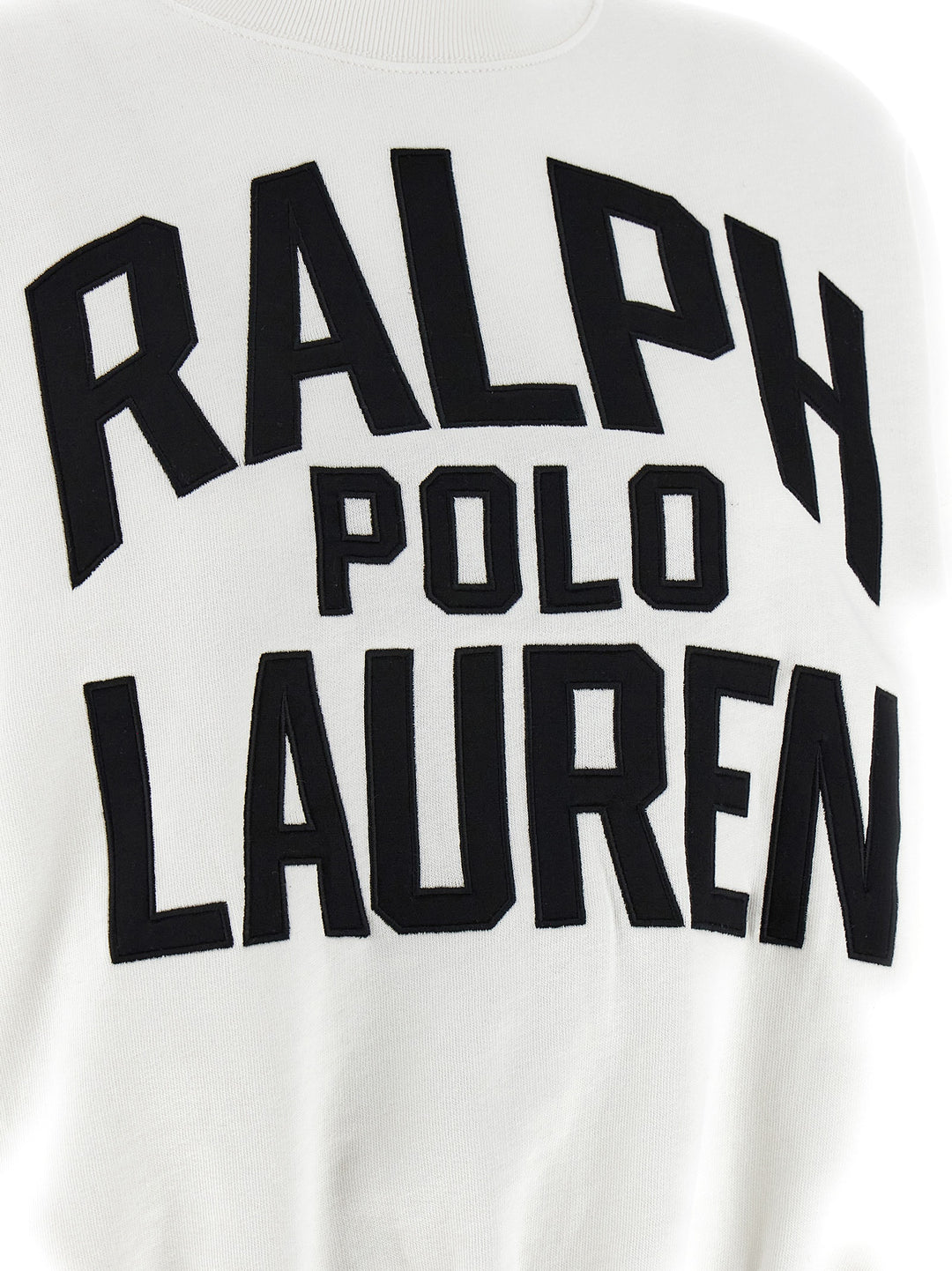 Polo Ralph Lauren Logo Embroidery Sweatshirt - White/Black | bcfeb25f8a6666b964576633eabc7a6f55edc6cd
