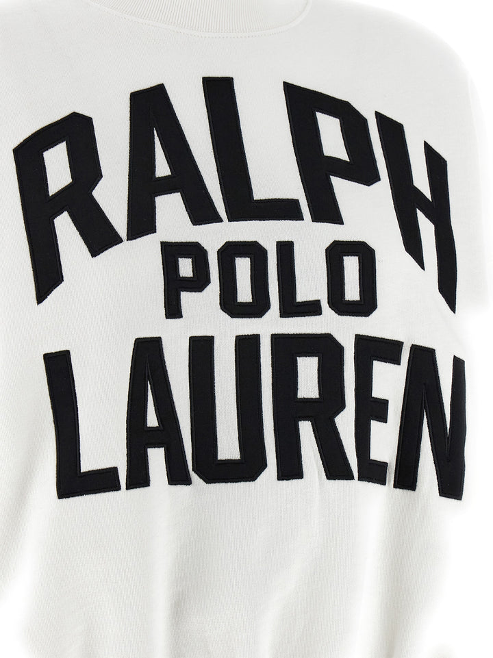 Polo Ralph Lauren Logo Embroidery Sweatshirt - White/Black | bcfeb25f8a6666b964576633eabc7a6f55edc6cd