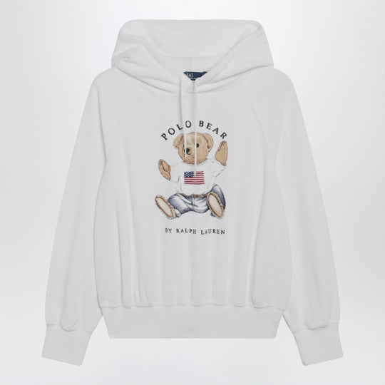 White Polo Bear Chenille Sweatshirt