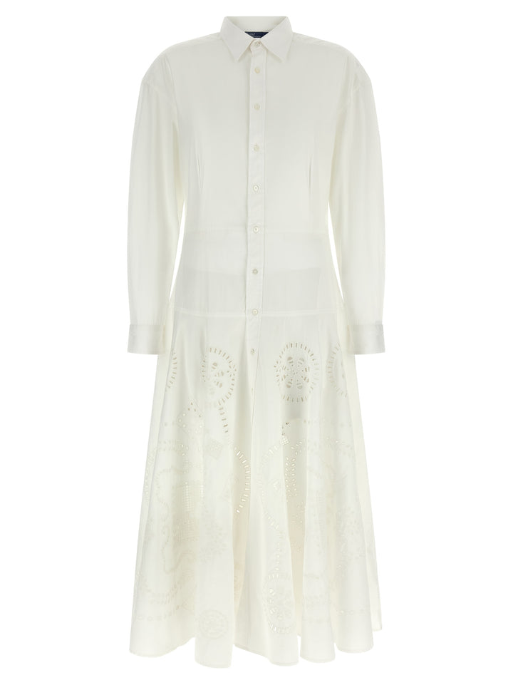 Polo Ralph Lauren Openwork Embroidery Dress Dresses - White | a3bcaa17c7a8a043d87150e02a1d4a7f5ffbde8a
