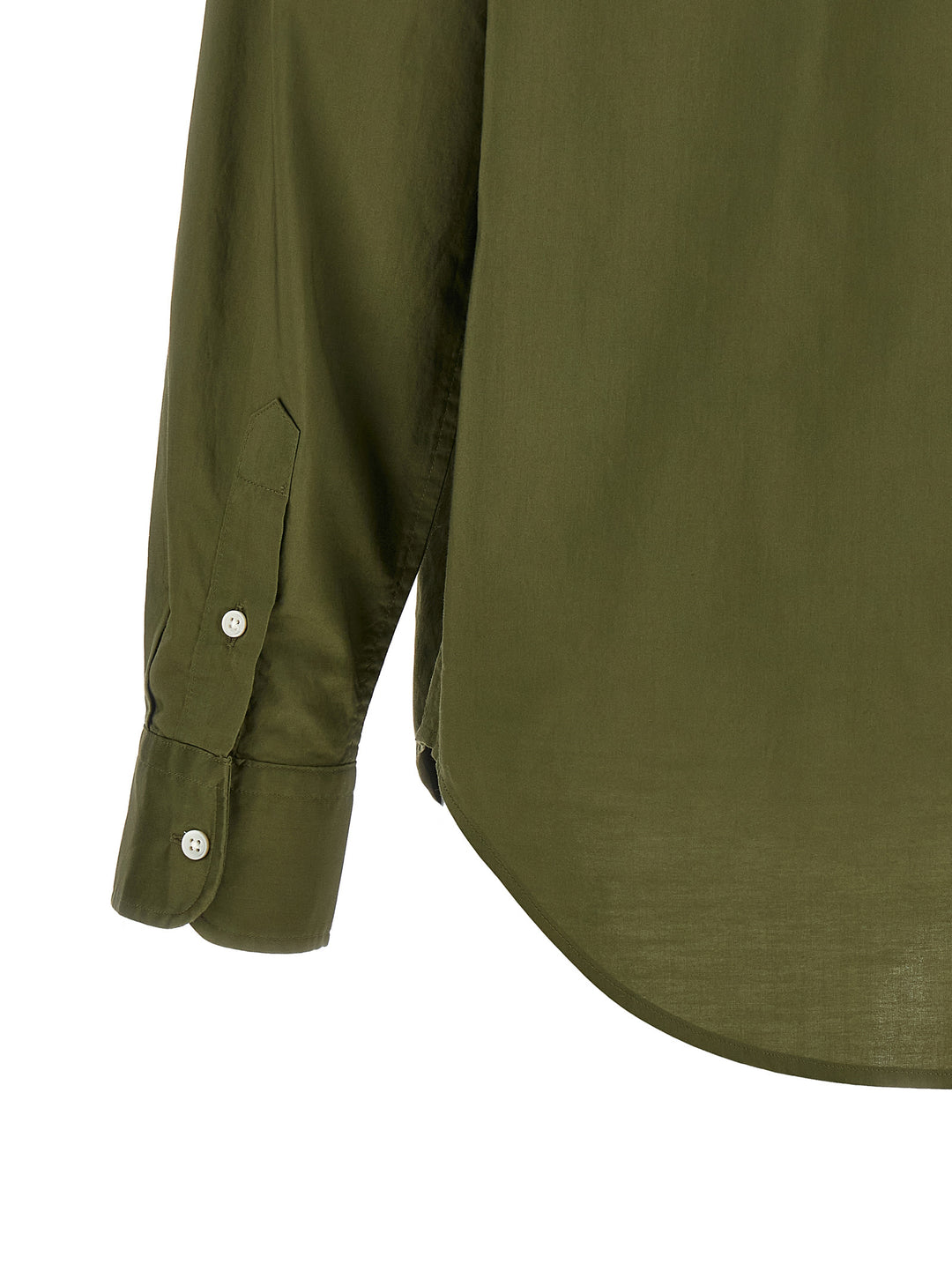 Polo Ralph Lauren Logo Embroidery Cotton Shirt Shirt and Blouse - Green | 5919e893efe57425a8eeb2ddafb4cf9b2a084c36