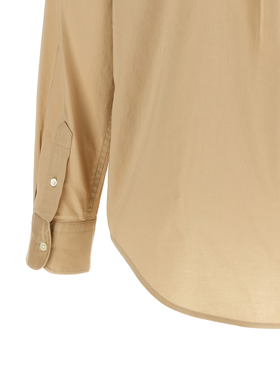 Polo Ralph Lauren Logo Embroidery Cotton Shirt Shirt and Blouse - Beige | 3089ed6a05eeb9b1a9fcd186c5389f13d0bec082