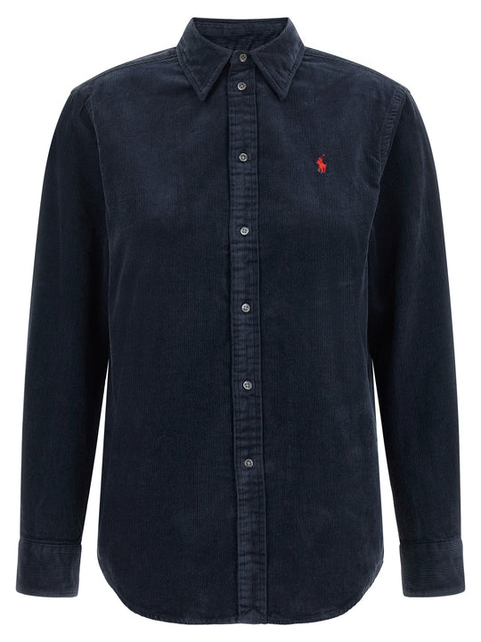 Corduroy Shirt Shirt And Blouse Blue