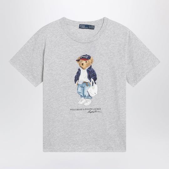 Grey Polo Bear Cotton T-Shirt