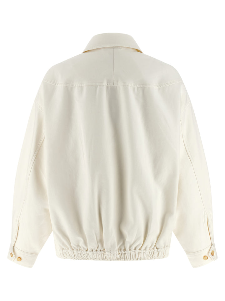 Polo Ralph Lauren Double-Sided Cotton Jacket Puffer Jackets - White | 2e9c6b2f89edfbbbb62ce308e9bcc58d4787df27