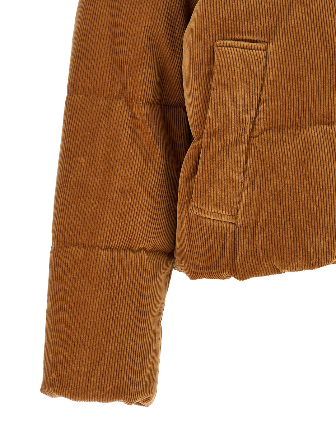 Polo Ralph Lauren Corduroy Down Jacket Puffer Jackets - Brown | 06fcb1d4ab34d61a13092a9d8dc631d379a395bc
