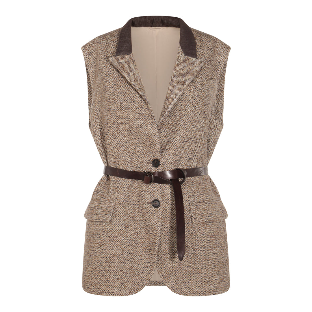 Brunello Cucinelli Jackets - OCRA/PANAMA/NERO | dffc043580935e70640ef951097db04f73900c2c