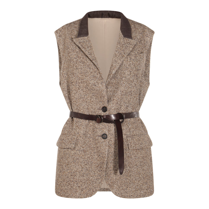 Brunello Cucinelli Jackets - OCRA/PANAMA/NERO | dffc043580935e70640ef951097db04f73900c2c