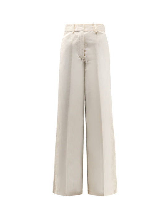 Jnane Cotton And Linen Trousers