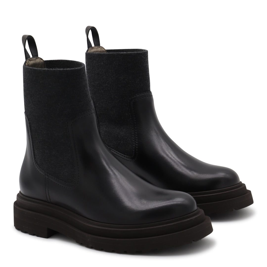 Brunello Cucinelli Boots - Blacks and greys | 8c5e69e54c55fa7fda0501f30c1b4f7a36cc547f