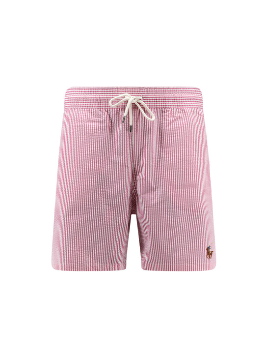 Cotton Blend Swim Trunks