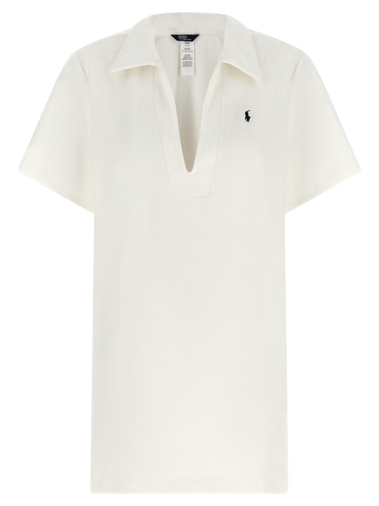 Terry Cloth Dress Dresses White
