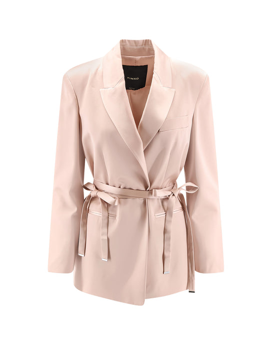 Rapa Satin Blazer With Belt