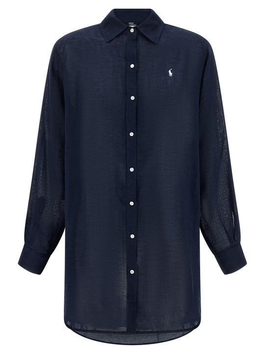 Boyfriend Shirt And Blouse Blue
