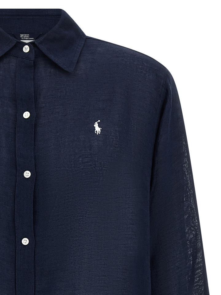 Polo Ralph Lauren Boyfriend Shirt and Blouse - Blue | 872a10282c635782d788bf5add97bb001d6ce8f9