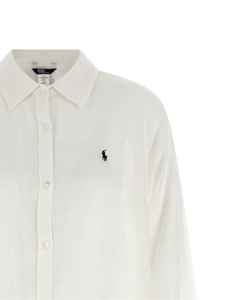 Polo Ralph Lauren Maxi Boyfriend Shirt Dresses - White | b9b856504d6e3662f3af0aea78bd24274cab32b7