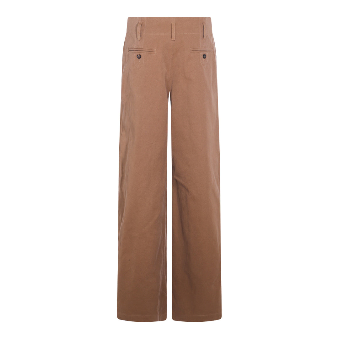 Chloè Trousers - MUSTARD BROWN | 07def7da17ee6ef00609bae2a8b818d14cb058fe
