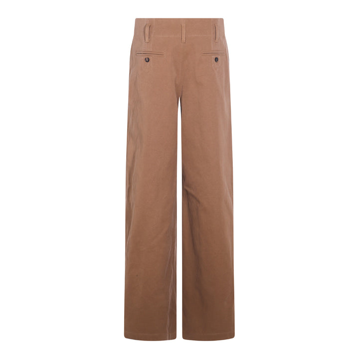 Chloè Trousers - MUSTARD BROWN | 07def7da17ee6ef00609bae2a8b818d14cb058fe