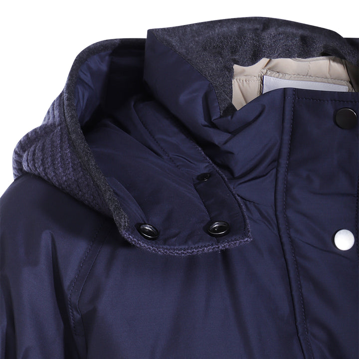 Brunello Cucinelli Coats - BLU PROFONDO | 609034e186d2e2769233624d07a0b0f98fd92e57