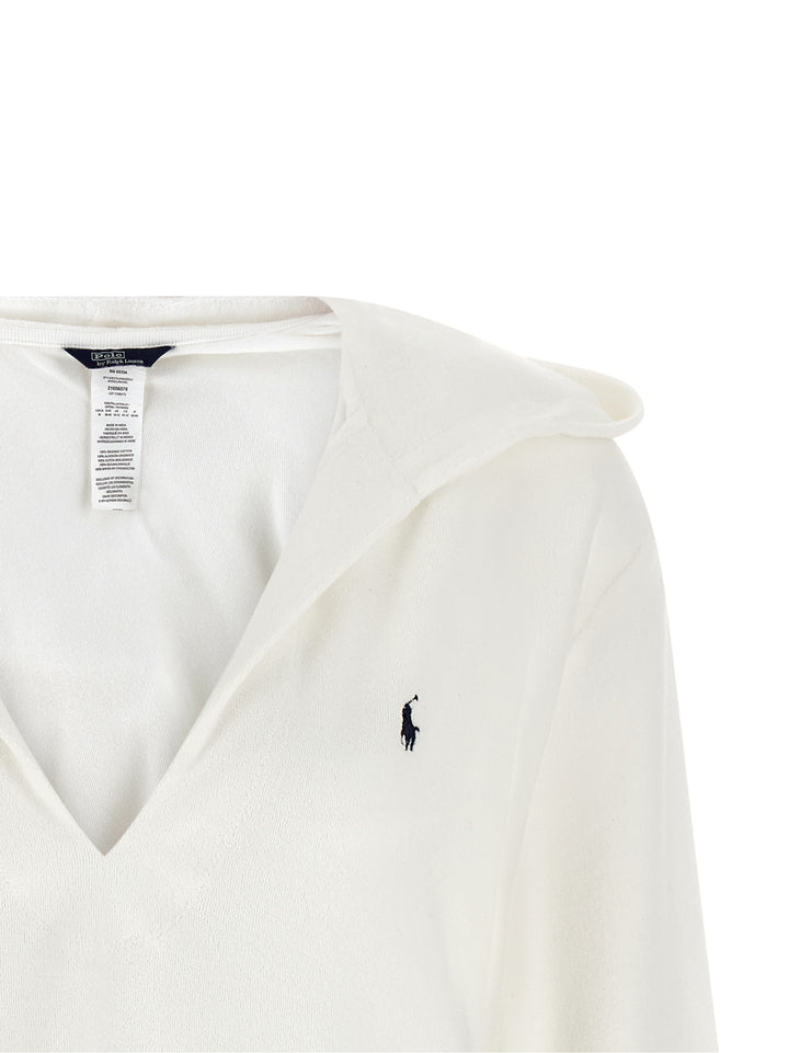 Polo Ralph Lauren Hooded Sweater Shirt and Blouse - White | d271017738a455c7e6b188dfaf7c5d4cd1eaabf9