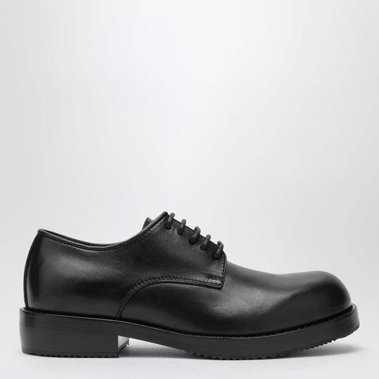 Classic Black Leather Derby Shoes
