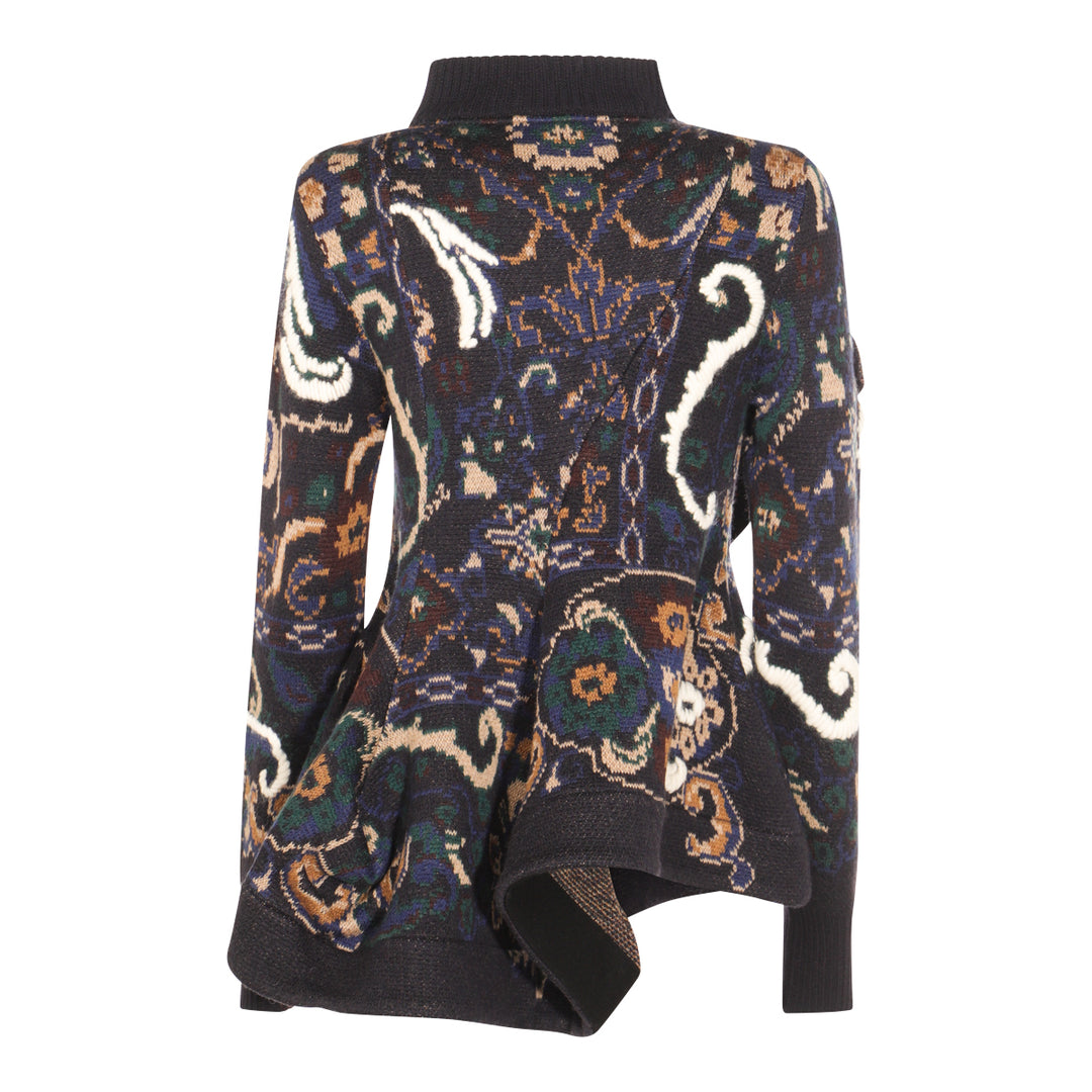 Sacai Sweaters - Blue and green | 6625d0d70cde012efa18f3b0573cd331e5d314bd