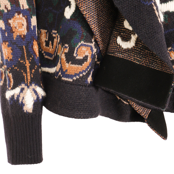 Sacai Sweaters - Blue and green | 5ebf8b4b6603970783b318be69e8f2be8cd197c8