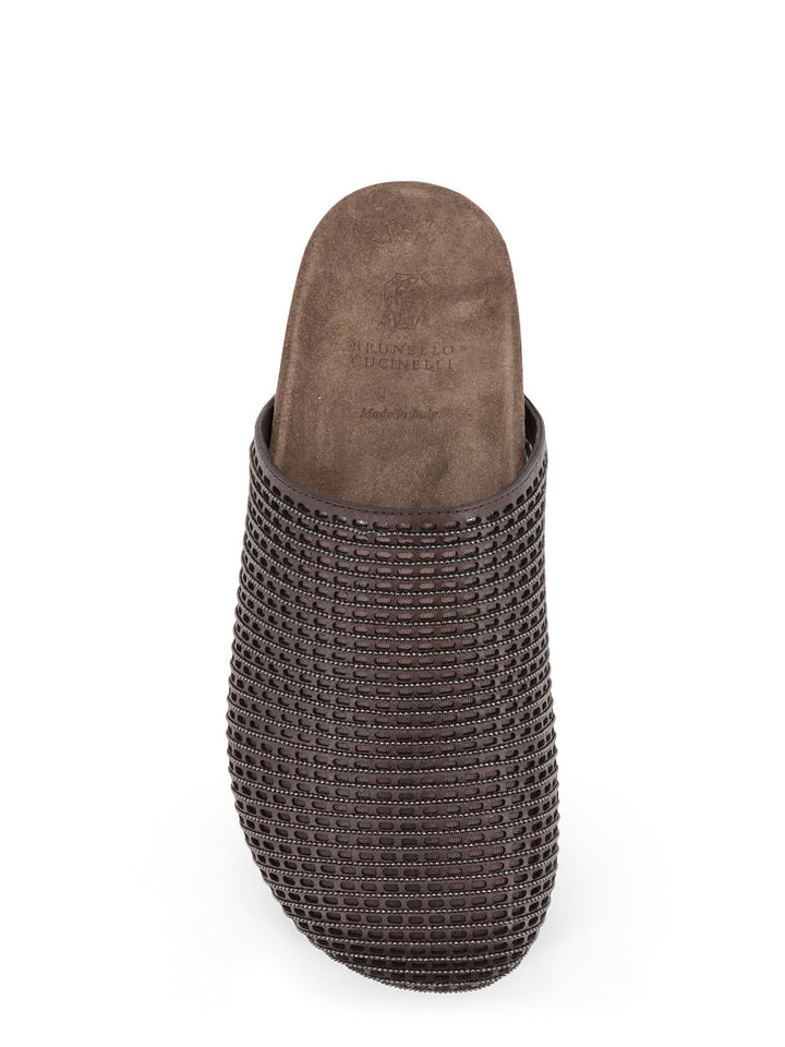 Brunello Cucinelli Sandals - DARK BROWN BLACK | 33538df46407b1ed1df346fec450ddbea956a49d