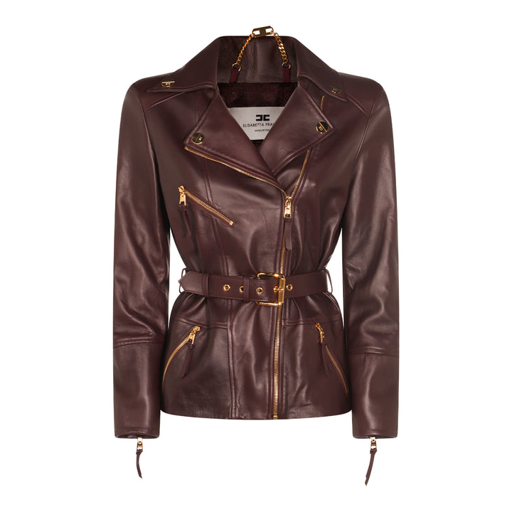 Elisabetta Franchi Jackets - MERLOT | 038cfff8e0b25ffe4d6c6c02ca057e07f7558c65