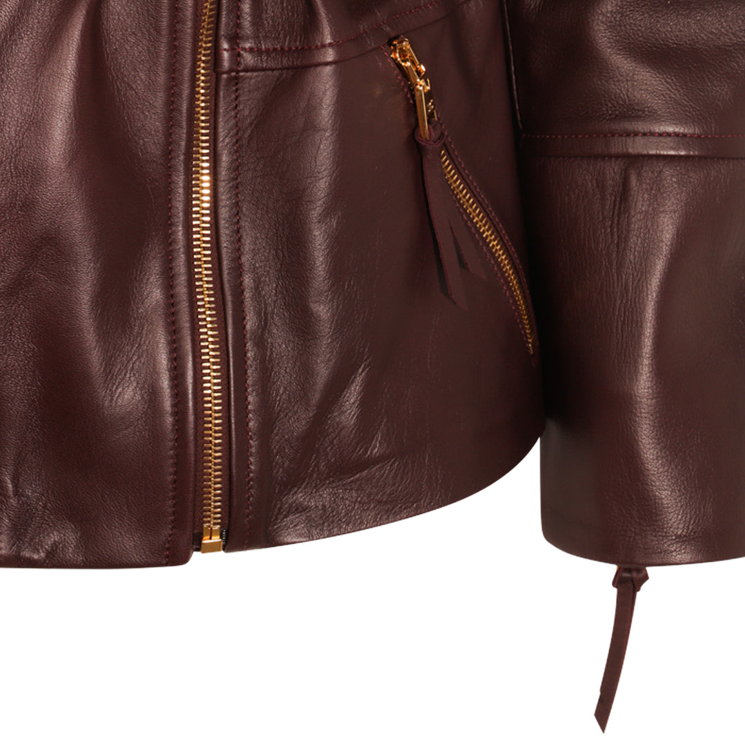 Elisabetta Franchi Jackets - MERLOT | 8537d0cf0962e5b239436403c45e78983d41eb36