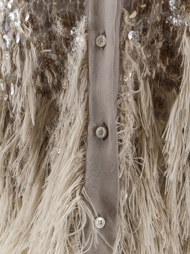 Brunello Cucinelli Shirts - SILVER BEIGE | 476c42a934f053949ad1d7f67d3511871cae5adb