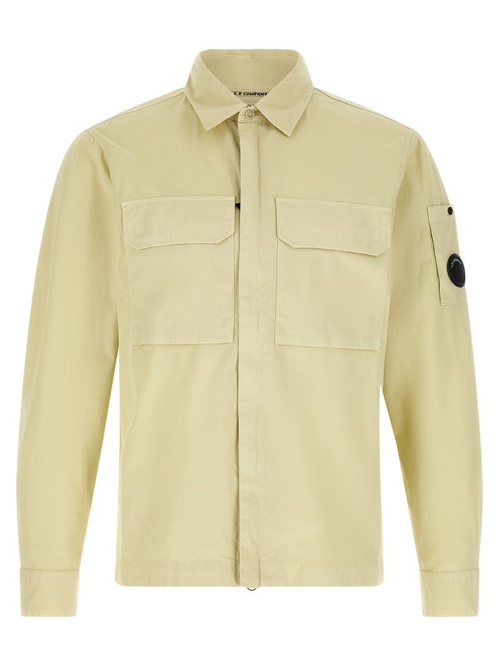 C.P. Company Lens Shirt and Blouse - Beige | d7923ad26c71a6481fabe2c59e2a14289301169a