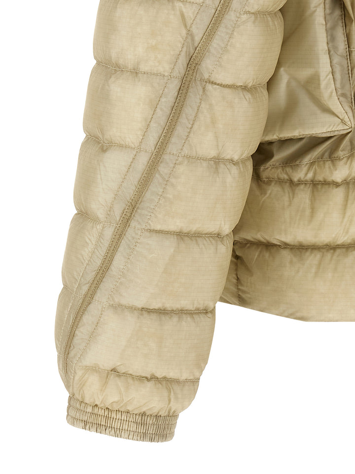 C.P. Company Goggle Puffer Jackets - Beige | 1d36202cf4f136131d3ee6a94fccb3e8d6eaddd4