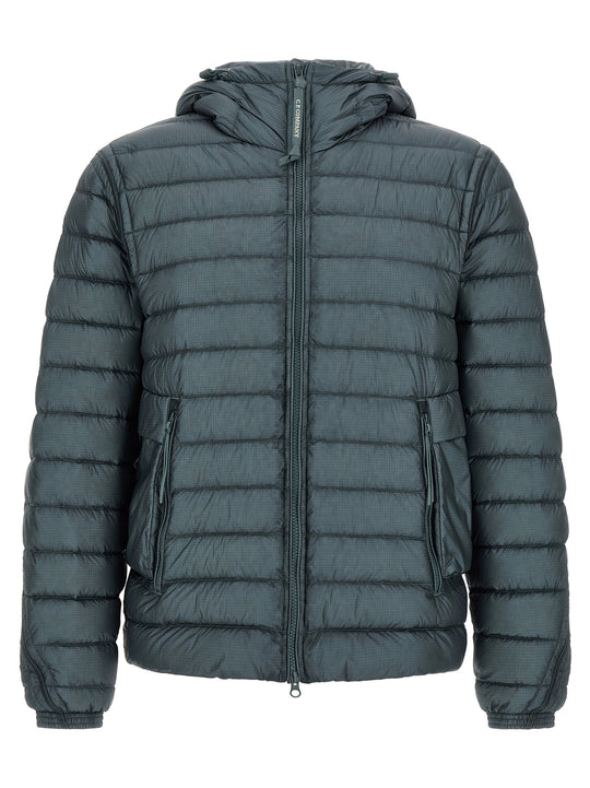 Goggle Puffer Jackets Blue