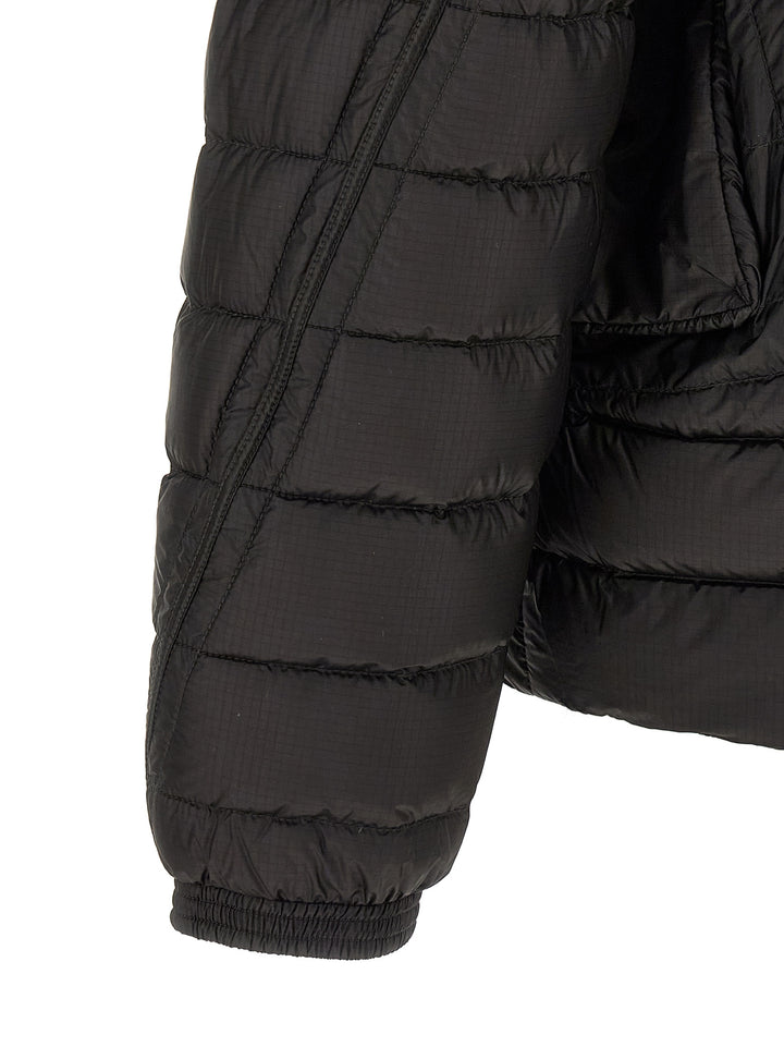 C.P. Company Goggle Puffer Jackets - Black | 41b276f1f148eff58008d91e1feaf9c899c83a8e