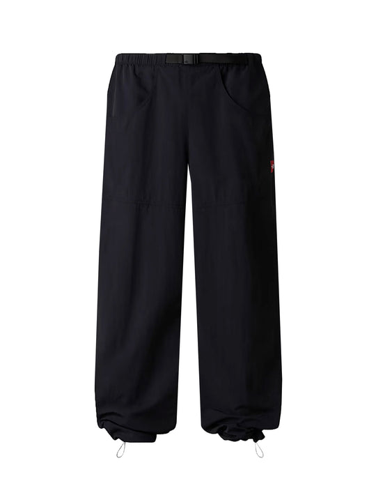 Nylon Trousers With Front Logo Patch