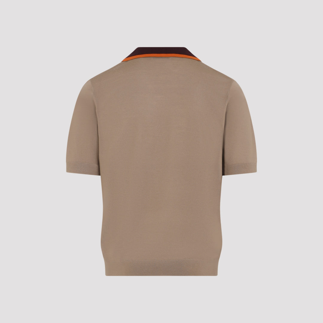 Dries Van Noten Polo - Nude & Neutrals | 8666faa3e85c8b22da4b4005d1bbd1dbb6e30989