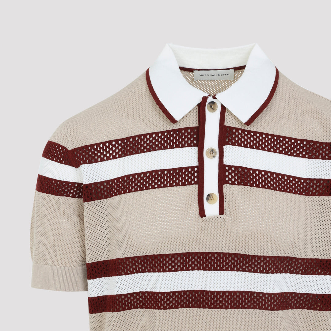 Dries Van Noten Polo - Nude & Neutrals | 55cc9b9c1f5ca50dd2a140c248f4be9a73fed033