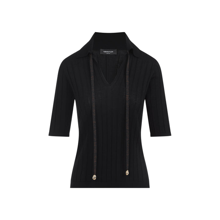 Fabiana Filippi Polo neck - Black | 1f3b8efe14be789e78efc5ad106cfca441b95b2d