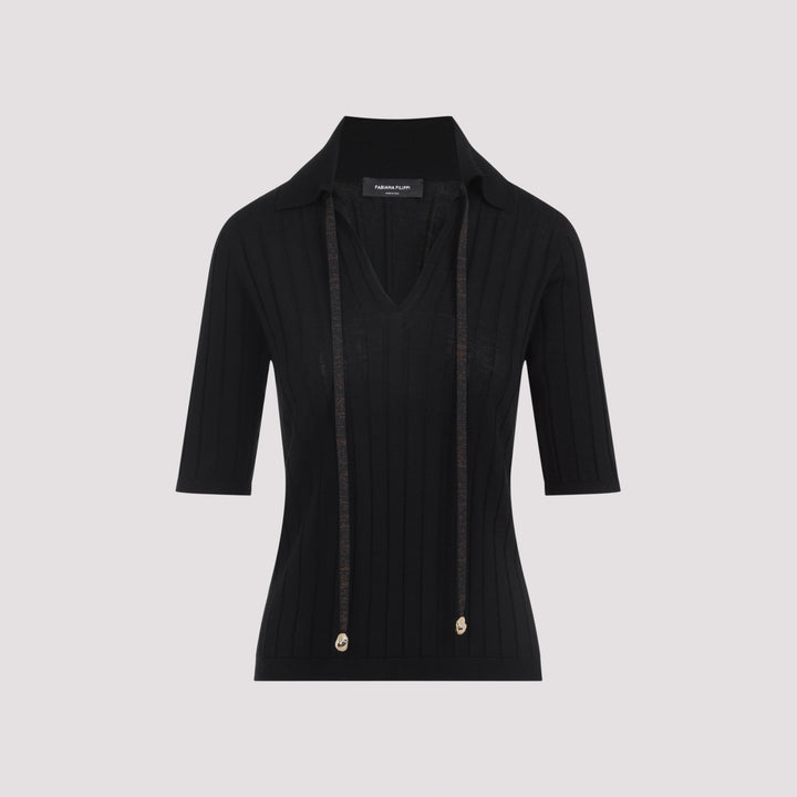 Fabiana Filippi Polo neck - Black | f2fb187f77b79d4075f7561756e86335c23b2465